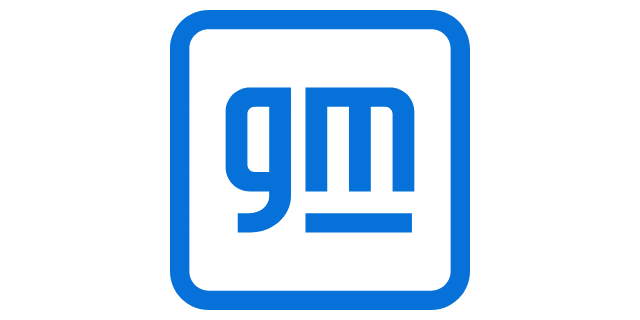 GM logo, on a clear background
