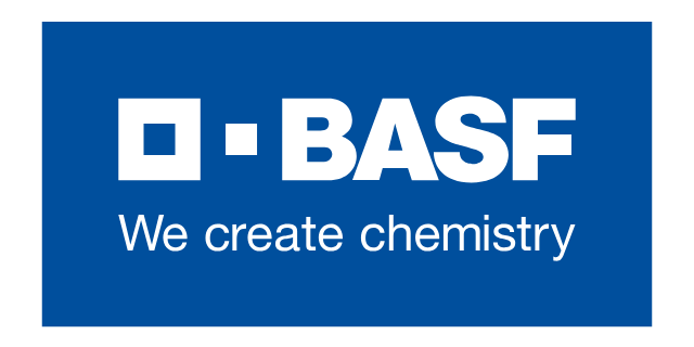BASF logo, with "We create chemistry" tagline, clear background