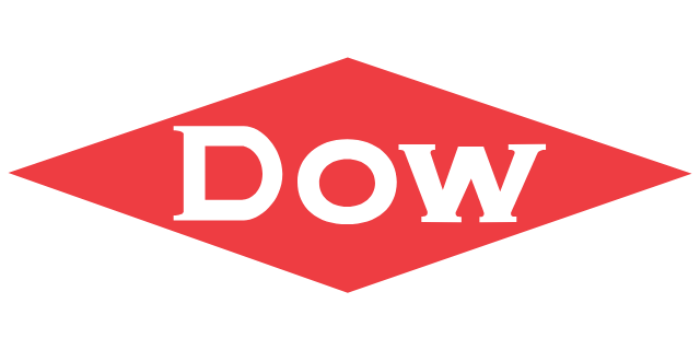 DOW logo, with DOW on a red diamond, clear background.