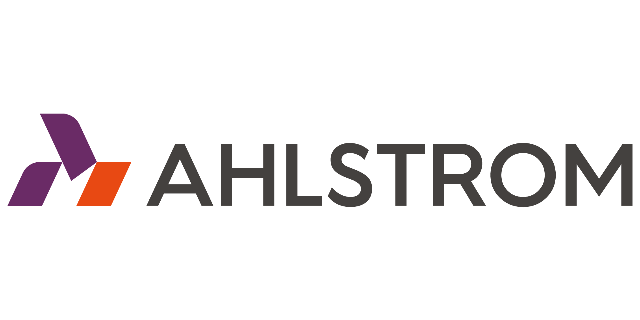 AHLSTROM logo, on a clear background