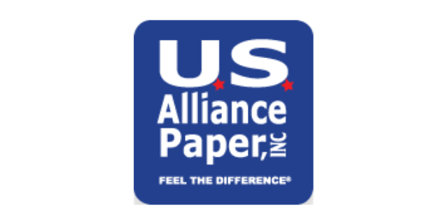 U.S. Alliance Paper, INC logo with FEEL THE DIFFERENCE written below product name.