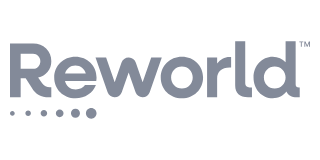 Reworld logo on a clear background.