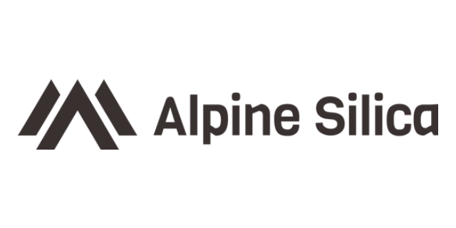 Alpine Silica logo, clear background