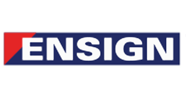ENSIGN logo, on a clear background