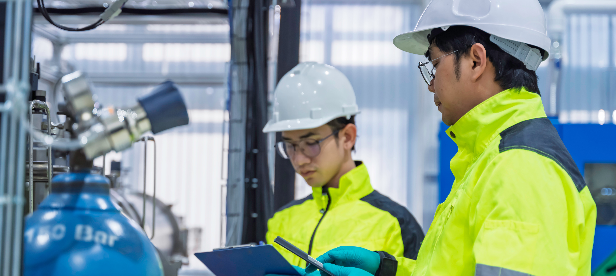 Reliability Engineer working in manufacturing plant