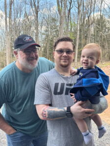 Connor Martin, father and son